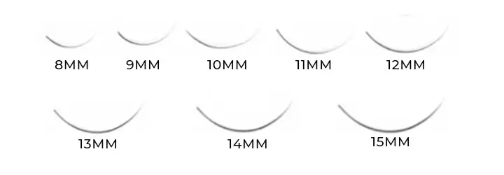 Premade Fan Extensions Lashes Length